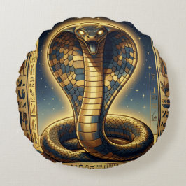 Wadjet – Egyptian Cobra Goddess´3 Rundes Kissen