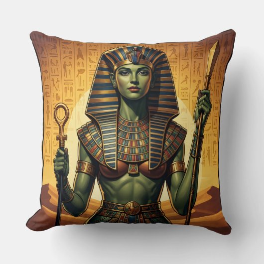 Wadjet – Egyptian Cobra Goddess´4 Kissen (Vorderseite)
