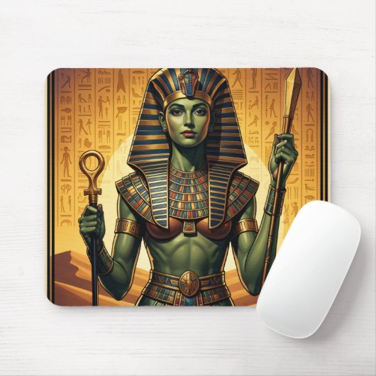 Wadjet – Egyptian Cobra Goddess´4 Mousepad (Mit Mouse)