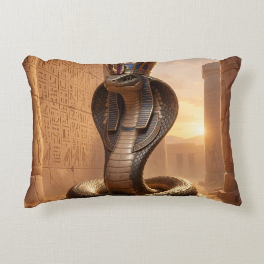Wadjet – Egyptian Cobra Goddess´5 Dekokissen (Vorderseite)