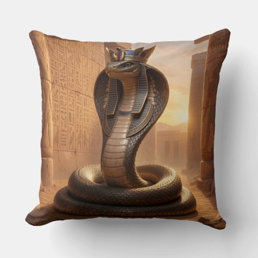 Wadjet – Egyptian Cobra Goddess´5 Kissen (Vorderseite)