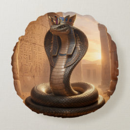 Wadjet – Egyptian Cobra Goddess´5 Rundes Kissen