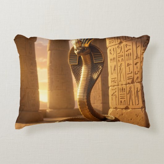 Wadjet – Egyptian Cobra Goddess´6 Dekokissen (Vorderseite)