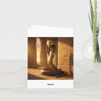 Wadjet – Egyptian Cobra Goddess´6 Feiertagskarte