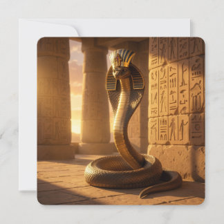 Wadjet – Egyptian Cobra Goddess´6 Feiertagskarte