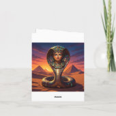 Wadjet – Egyptian Cobra Goddess´7 Feiertagskarte (Rückseite)