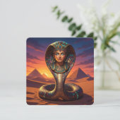 Wadjet – Egyptian Cobra Goddess´7 Feiertagskarte (Stehend Vorderseite)