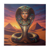 Wadjet – Egyptian Cobra Goddess´7 Fliese (Vorderseite)