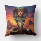 Wadjet – Egyptian Cobra Goddess´7 Kissen (Rückseite)