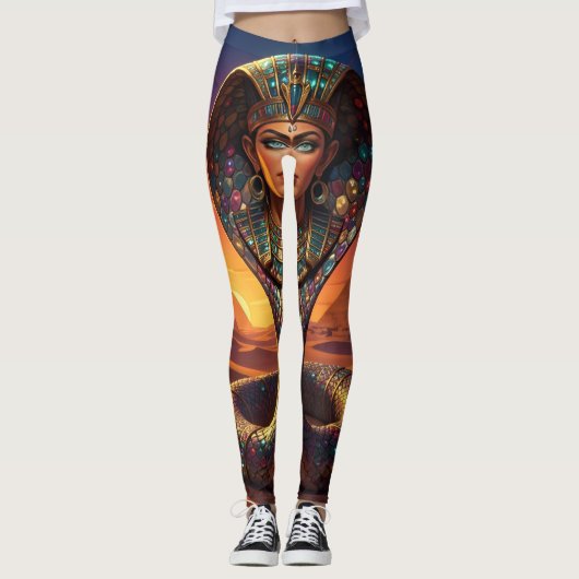 Wadjet – Egyptian Cobra Goddess´7 Leggings (Vorderseite)