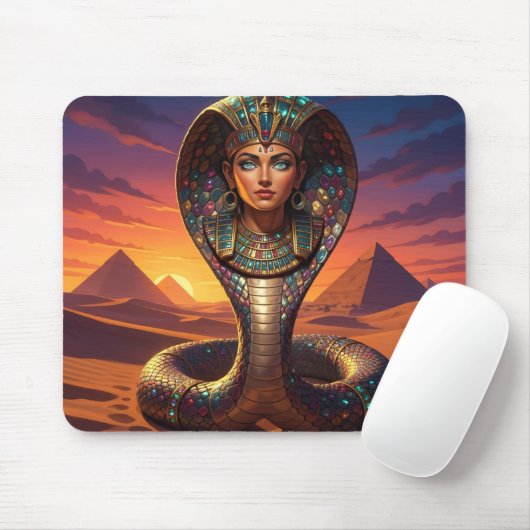 Wadjet – Egyptian Cobra Goddess´7 Mousepad (Mit Mouse)