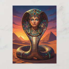 Wadjet – Egyptian Cobra Goddess´7 Postkarte