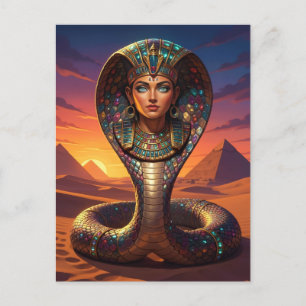 Wadjet – Egyptian Cobra Goddess´7 Postkarte