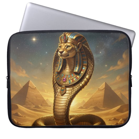 Wadjet – Egyptian Cobra Goddess Laptopschutzhülle (Vorderseite)