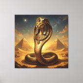 Wadjet – Egyptian Cobra Goddess Leinwanddruck (Vorderseite)