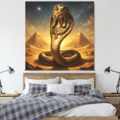 Wadjet – Egyptian Cobra Goddess Leinwanddruck (Insitu (Schlafzimmer))