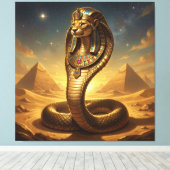 Wadjet – Egyptian Cobra Goddess Leinwanddruck (Insitu (Holzboden))