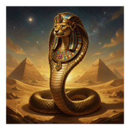 Wadjet – Egyptian Cobra Goddess Poster