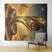 Wadjet – Egyptian Cobra Goddess Wandteppich (Beispiel (Horizontal))