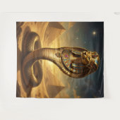 Wadjet – Egyptian Cobra Goddess Wandteppich (Vorderseite (Horizontal))