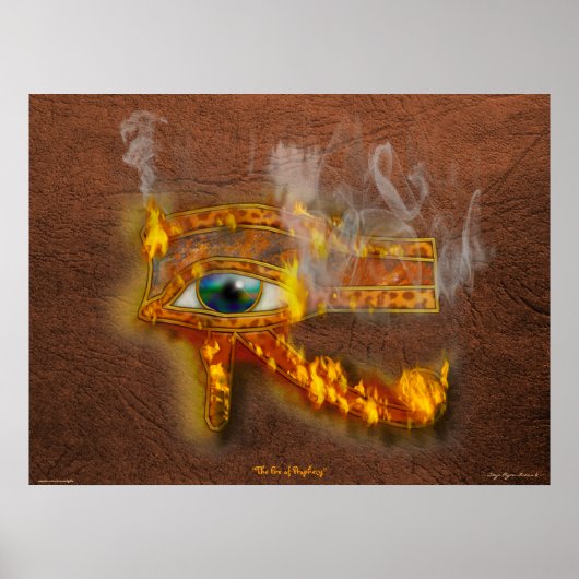 Wadjet Eye Horus Kunstdrucke Ägyptische Kunst Poster (Vorne)