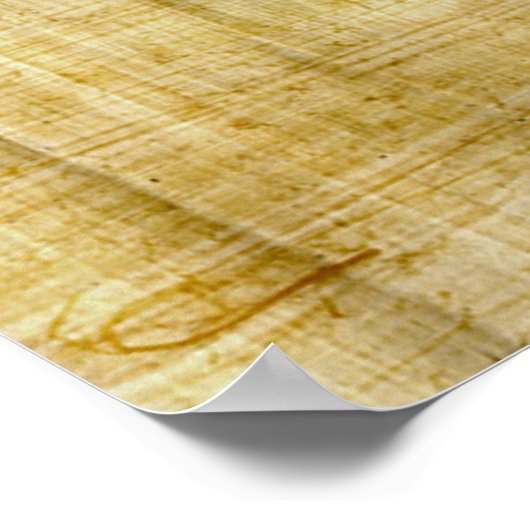 WADJET EYE Papyrus-Effekt Ägyptische Kunstdruckere Poster (Ecke)