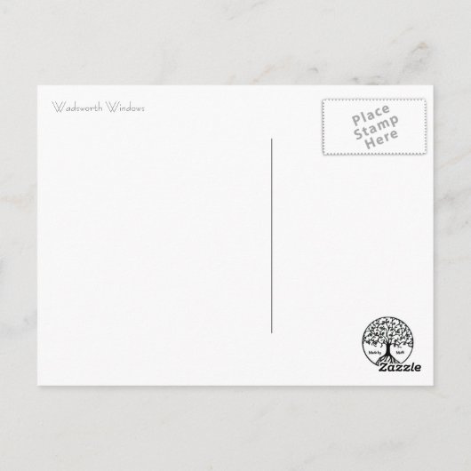 Wadsworth Windows Postkarte (Rückseite)