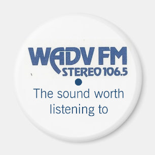 WADV 1970er Logo Magnet