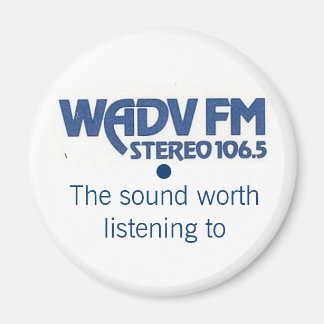 WADV 1970er Logo Magnet
