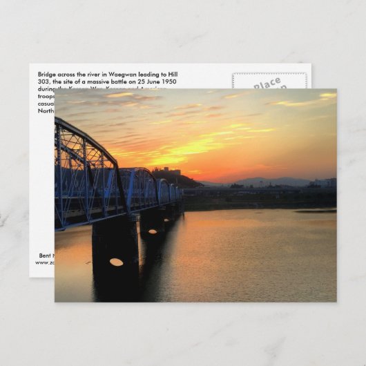 Waegwan Bridge Postkarte (Vorne/Hinten)