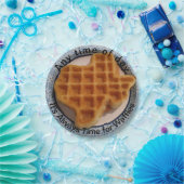 Wafelpapierplatte zu jeder Tageszeit Pappteller (Party)