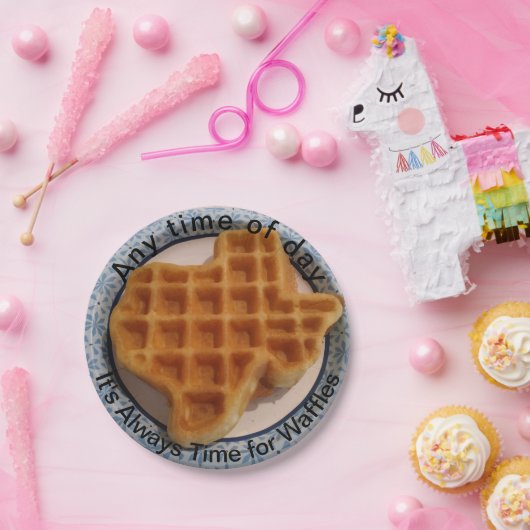 Wafelpapierplatte zu jeder Tageszeit Pappteller (Party)