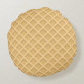 Wafer Rundes Kissen (Rückseite)