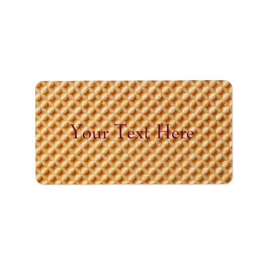Wafer Texture Adressaufkleber (Vorne)