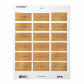 Wafer Texture Adressaufkleber (Vorne)