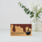 Wafer und Schokoladensirup | Whisky Mixing Bowl Visitenkarte (Stehend Vorderseite)