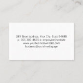 Wafer und Schokoladensirup | Whisky Mixing Bowl Visitenkarte (Rückseite)