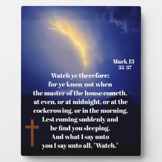 WAFFE AUF JESUS-RÜCKKEHR FOTOPLATTE (Vorderseite)