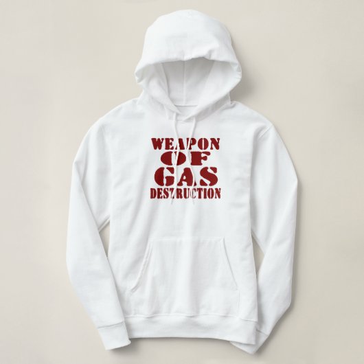Waffe der Gas-Zerstörung Hoodie (Design vorne)