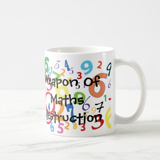 Waffe der Mathe-Zerstörungs-Tasse Kaffeetasse (Rechts)