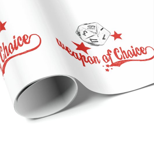 Waffe der Wahl Geschenkpapier (Rolleneckpunkt)