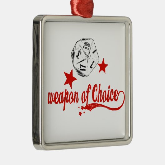 Waffe der Wahl Silbernes Ornament (Rechts)