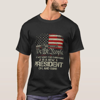 Waffe USA-Flagge Alles, was ich will, ist ein neue T-Shirt