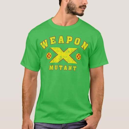 Waffe X Retro T-Shirt (Vorderseite)