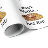Waffel Dessert Essen Lustige Party Geschenkpapier (Rolleneckpunkt)