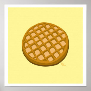 Waffel Druck Poster