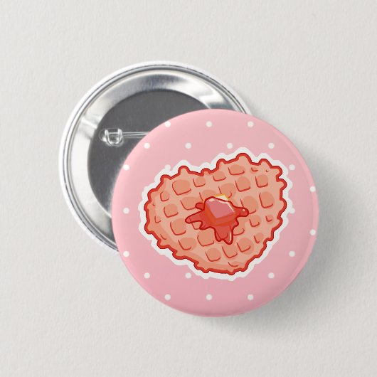 Waffel I <3 Button (Vorne & Hinten)