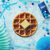 Waffel-Illustration Pappteller (Party)