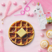 Waffel-Illustration Pappteller (Party)