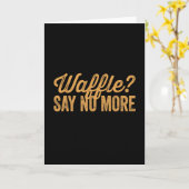 Waffel Karte (Gelbe Blume)